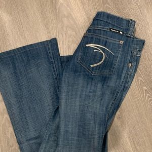 Adorable Frankie B. Butterfly Bootcut Jeans ʚϊɞ